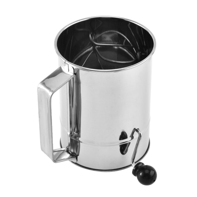 Hand-crank Oblique Flour Sieve Kitchen Baking Tools, Specification: Style Two