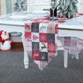 Christmas Decoration Print Table Flag Restaurant Family Party Tablecloth(Lattice)