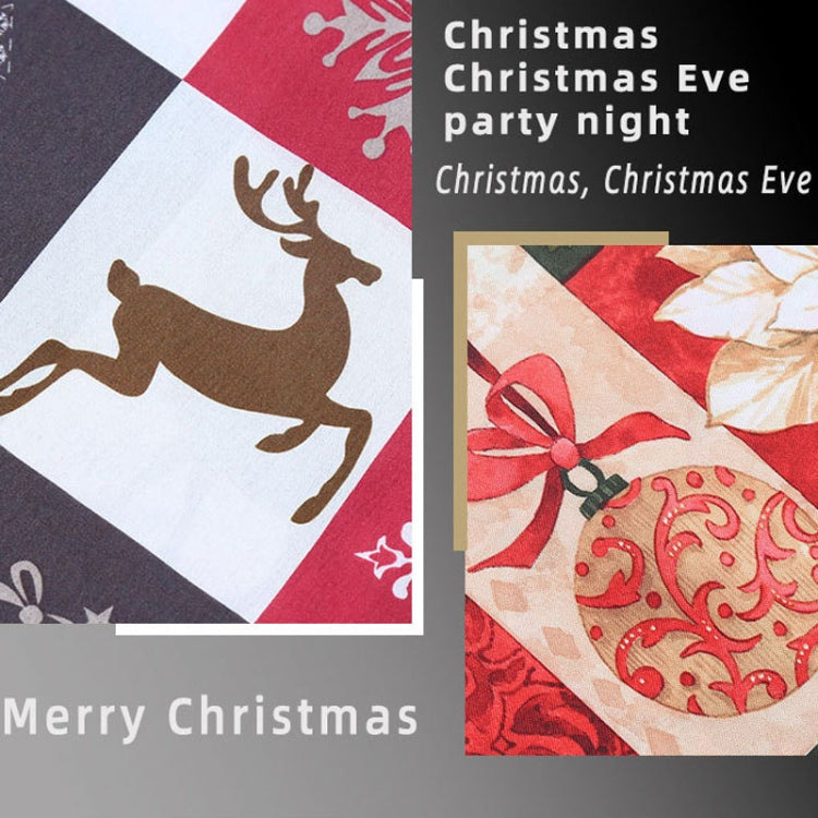 Christmas Decoration Print Table Flag Restaurant Family Party Tablecloth(Flower)