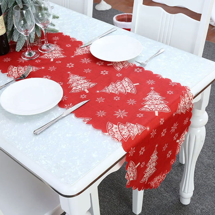 Christmas Decoration Print Table Flag Restaurant Family Party Tablecloth(Flower)