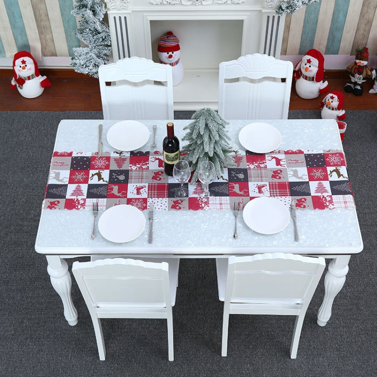 Christmas Decoration Print Table Flag Restaurant Family Party Tablecloth(Flower)