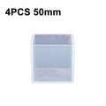 4 PCS 50mm Crystal Drop Glue Square Silica Gel Mold DIY Handmade Jewelry Decoration Model