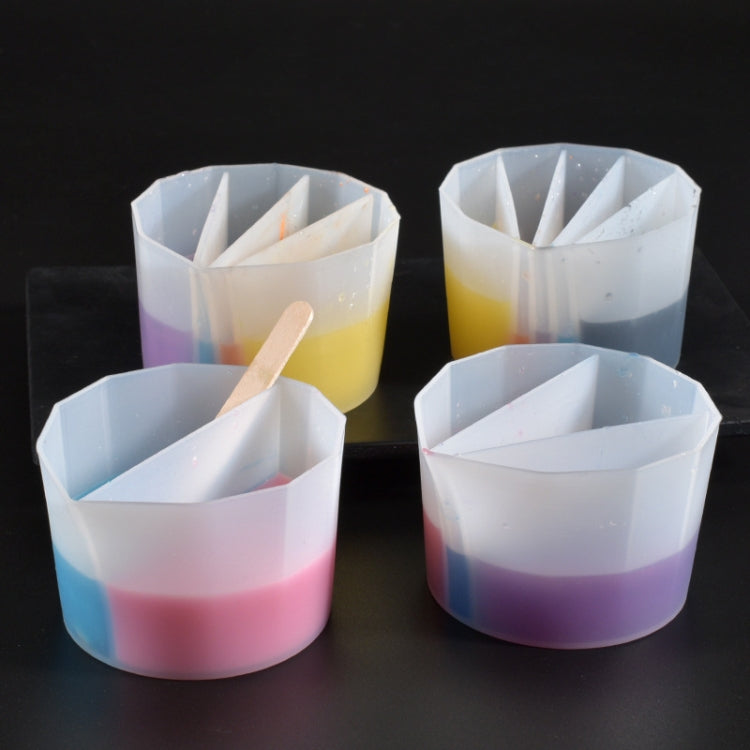 2 PCS DIY Crystal Epoxy Color Separation Cup Silicone Toning Cup, Style: 5 Grid