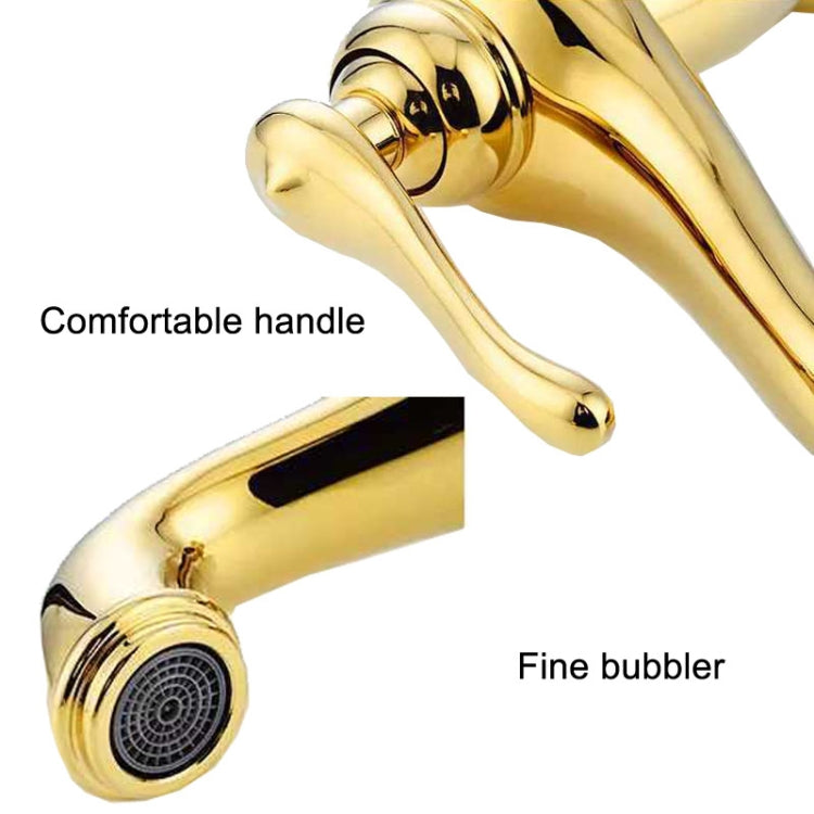 Hot And Cold Mixed Water Basin Imitation Water Faucet, Style: Short Model+Water Inlet Pipe