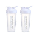 2 PCS YZ025 600ml Multifunctional Transparent Water Cup(White)