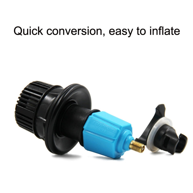 For Paddle Kayak Surfboard Valve Adapter Car Pump Conversion Head(Blue)