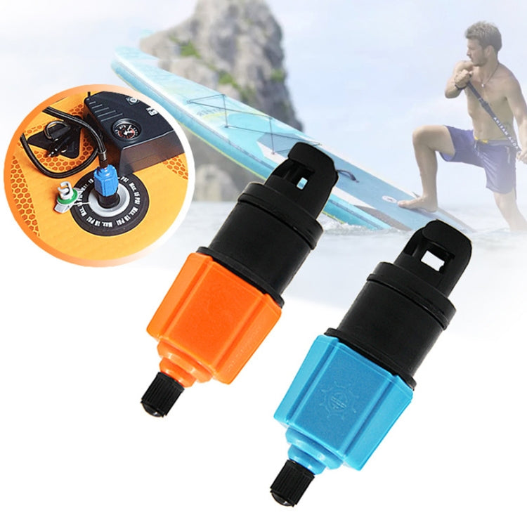 For Paddle Kayak Surfboard Valve Adapter Car Pump Conversion Head(Blue)