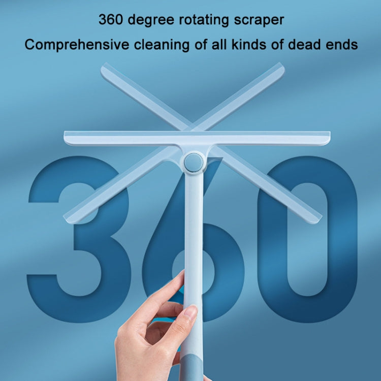 360 Degree Rotating Glass Wiper Household Mirror Window Brush, Specification: Blue(OPP Bag)