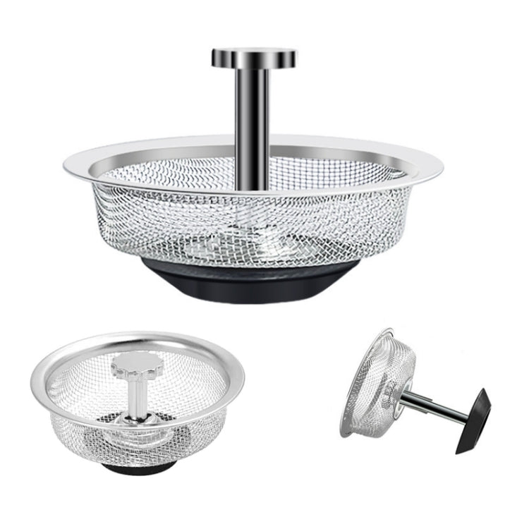 Anti-clogging Stainless Steel Filter For Kitchen Sink Sewer, Random Handle Style Delivery(Dense Net)