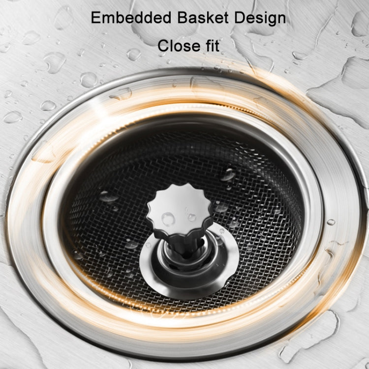Anti-clogging Stainless Steel Filter For Kitchen Sink Sewer, Random Handle Style Delivery(Dense Net)
