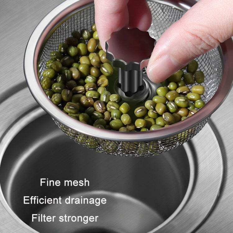 Anti-clogging Stainless Steel Filter For Kitchen Sink Sewer, Random Handle Style Delivery(Dense Net)