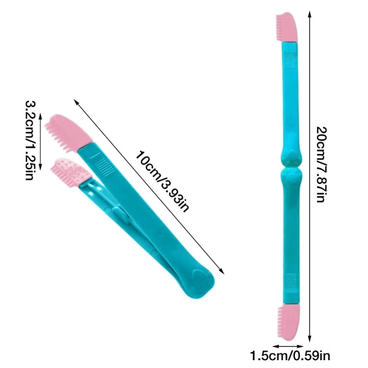 Cat Eye Brush Pet Eye Cleaner Cat Hair Knot Brush(All Blue)