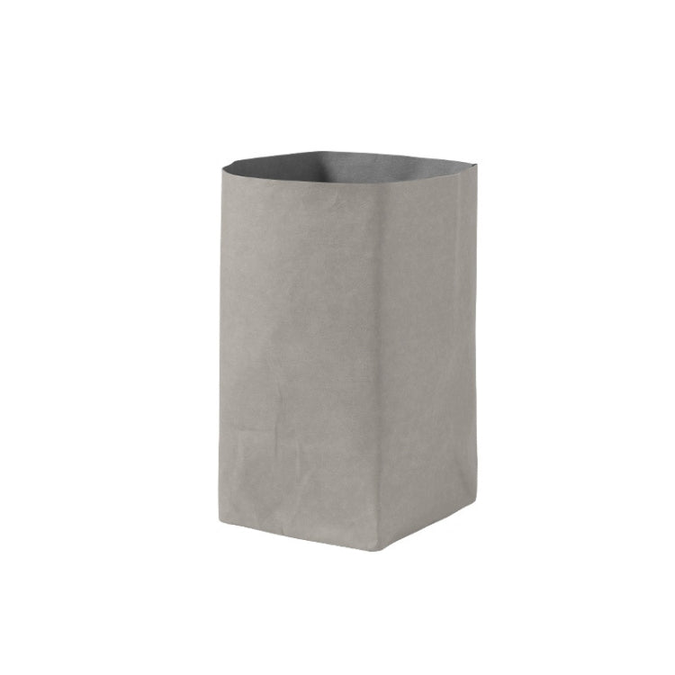 Desktop Separate Storage Washable Kraft Paper Bag, Size: Gray 20x20x35cm