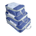 3 PCS/Set Travel Waterproof Compression Clothes Storage Bag(Nevy With Net)