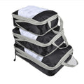 3 PCS/Set Travel Waterproof Compression Clothes Storage Bag(Black With Net)