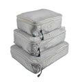 3 PCS/Set Travel Waterproof Compression Clothes Storage Bag(Gray Without Net)