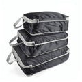 3 PCS/Set Travel Waterproof Compression Clothes Storage Bag(Black Without Net)