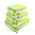 3 PCS/Set Travel Waterproof Compression Clothes Storage Bag(Green Without Net)