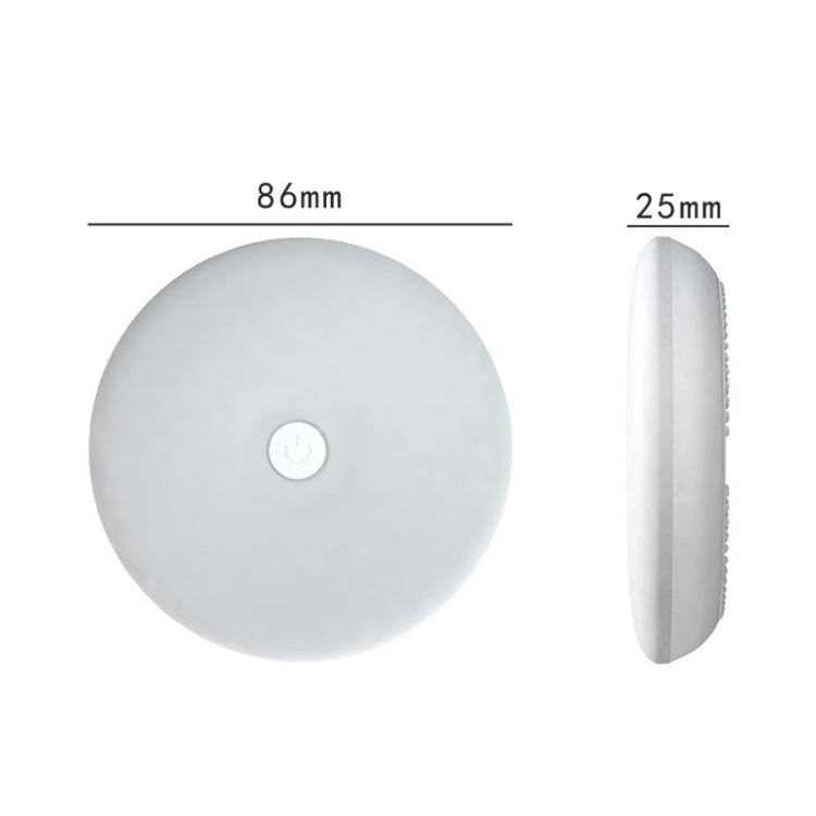 Mini Cabinet Night Light LED Sleep Emergency Wall Lamp, Style: Button(Warm Light 3000K)