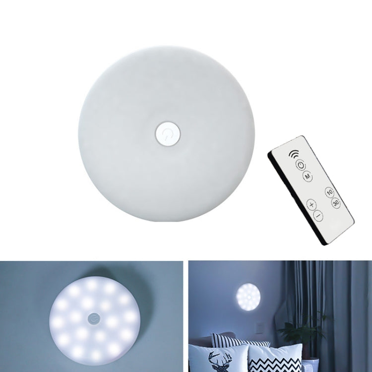 Mini Cabinet Night Light LED Sleep Emergency Wall Lamp, Style: Remote Control(White Light 6000K)