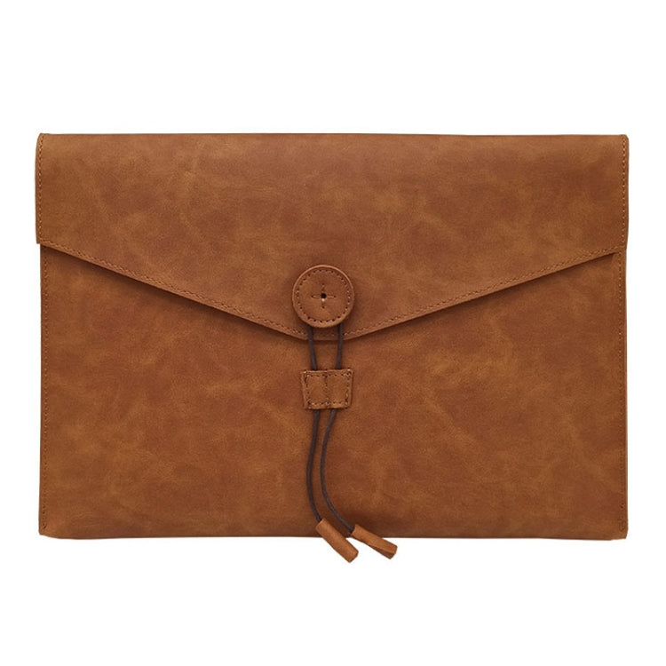 S121 Leather Wear-resistant Business Briefcase, Color: Double Brown