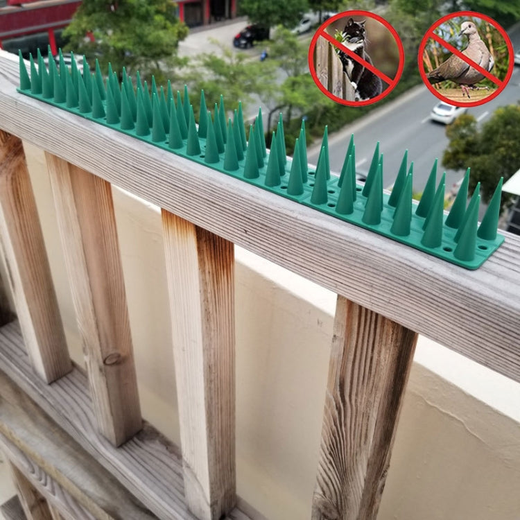 Plastic Bird Repellent Thorns Fence Anti-climb Nails(Green)