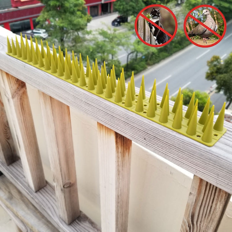 Plastic Bird Repellent Thorns Fence Anti-climb Nails(Grass Green)