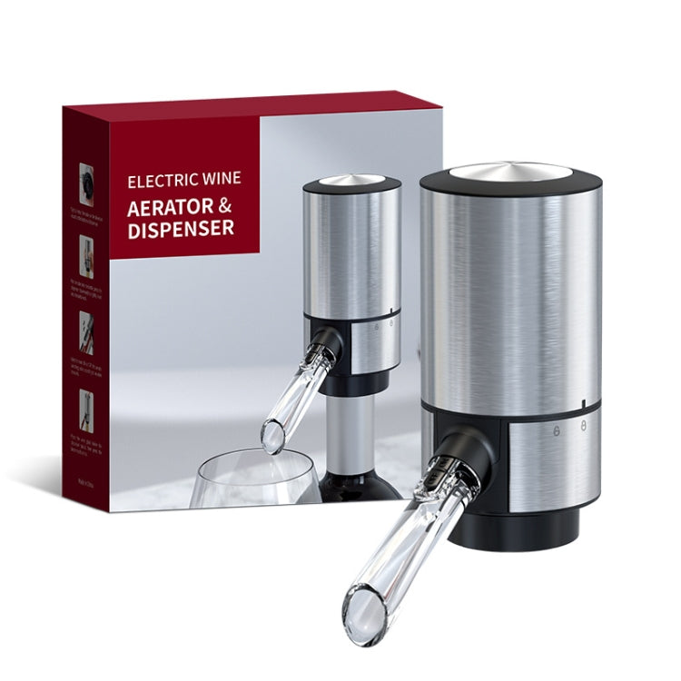 Electric Red Wine Decanter Dispenser,Style: Stainless Steel
