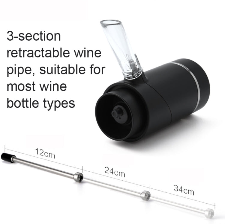 Electric Red Wine Decanter Dispenser,Style:  Stainless Steel With Base