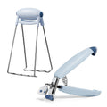 304 Stainless Steel Anti-Scaling Clamp Kitchen Takes Bowl Holder(Blue)