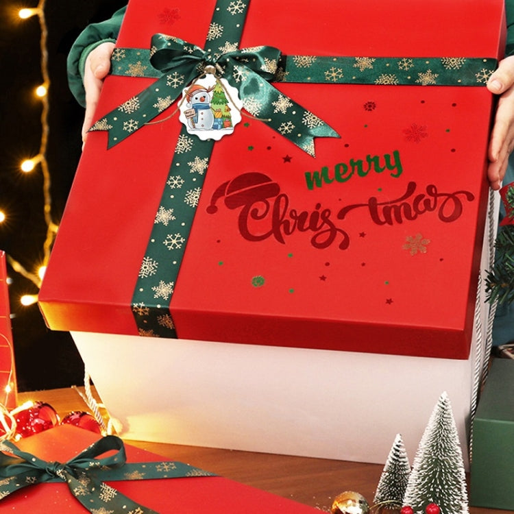 100pcs / Pack Christmas Kraft Paper Tag Gift Wrap Card Set(L-31)