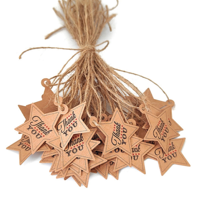 Thank You DIY Handmade Gift Baked Twine Hang Tag(L-35)