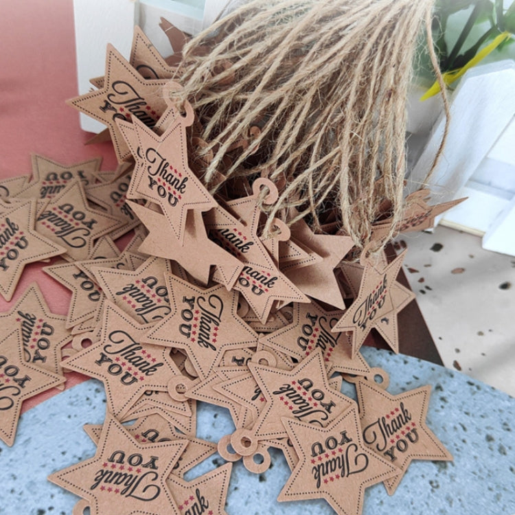 Thank You DIY Handmade Gift Baked Twine Hang Tag(L-35)