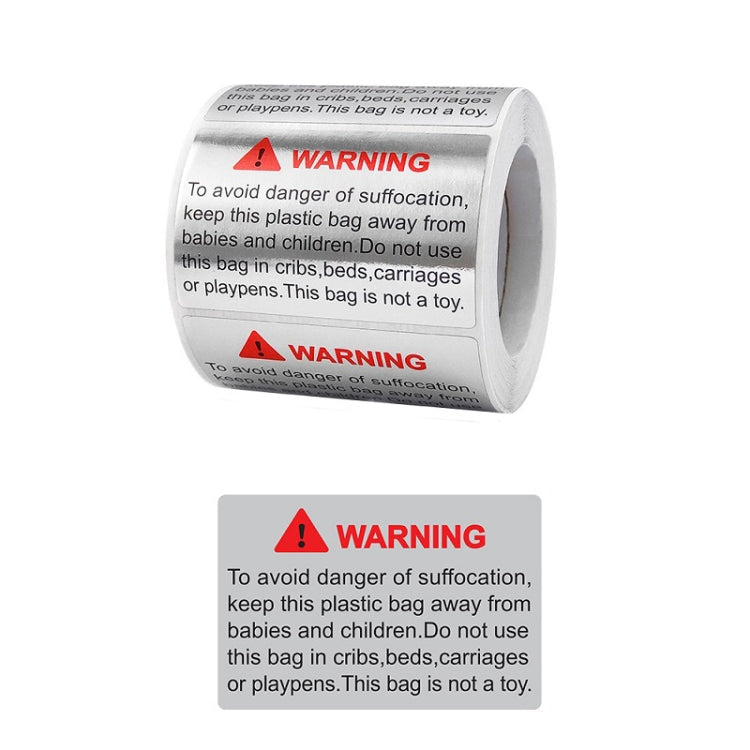 Warning That Opening This Package Will Bring Great Happiness Sealing Sticker, Size: 40x60mm(H-39)