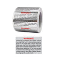 Warning That Opening This Package Will Bring Great Happiness Sealing Sticker, Size: 40x60mm(H-40)