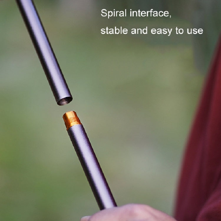 Outdoor Camping Telescopic Double Hook Folding Light Stand(Golden)