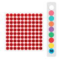 100 Stickers/Sheet Clothes Footwear Size Number Label Sticker, Random Color Delivery, Diameter: 15mm