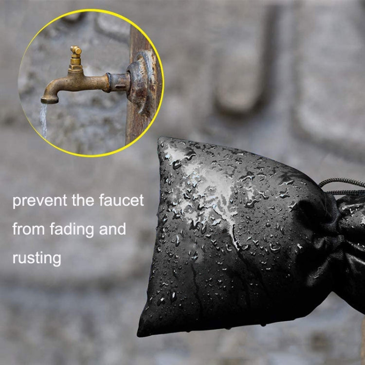 Oxford Cloth Winter Outdoor Faucet Frost Protection Cover, Style: Hook and Loop Fastener Model(Black)