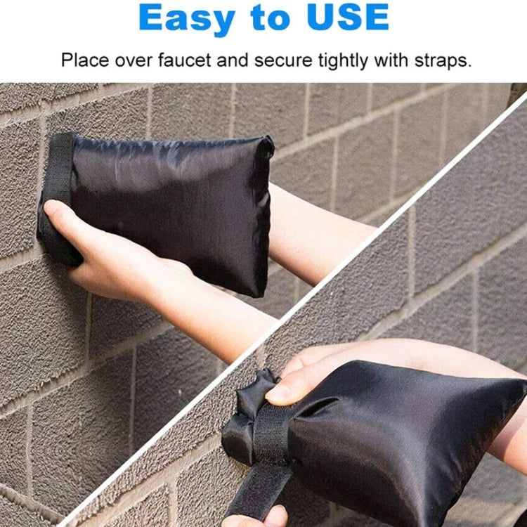 Oxford Cloth Winter Outdoor Faucet Frost Protection Cover, Style: Hook and Loop Fastener Model(Black)