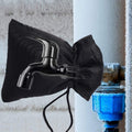 Oxford Cloth Winter Outdoor Faucet Frost Protection Cover, Style: Rope Model(Black)