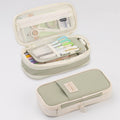 Angoo Macaron Double-layer Retractable Large-capacity Pencil Case Stationery Box(Green)