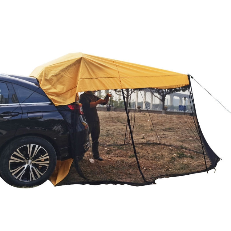 Rear Mosquito Repellent Sun Protection Tent RV Canopy Awning(Yellow)