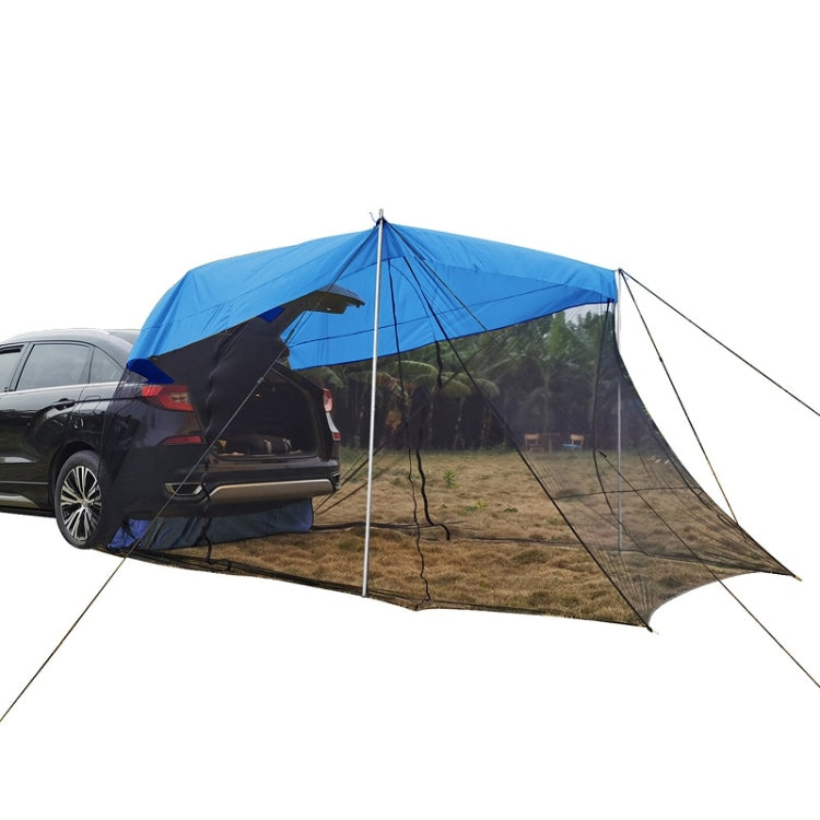 Rear Mosquito Repellent Sun Protection Tent RV Canopy Awning(Blue)