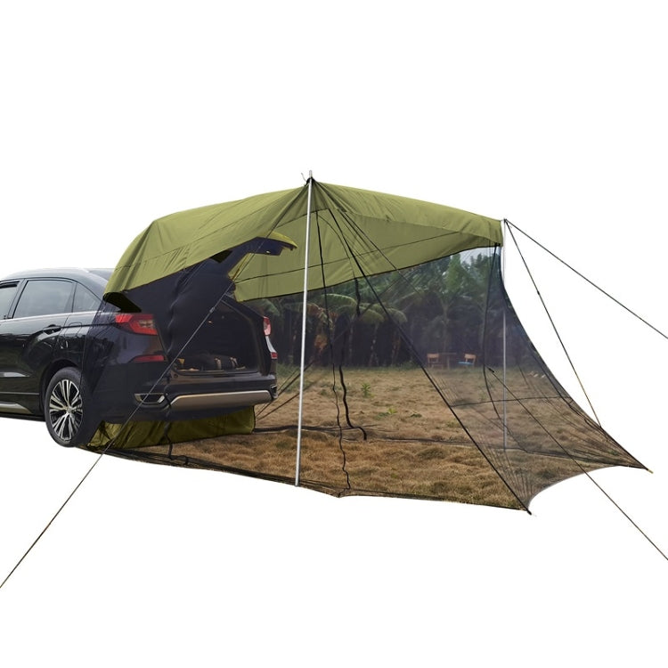 Rear Mosquito Repellent Sun Protection Tent RV Canopy Awning(Military Color)