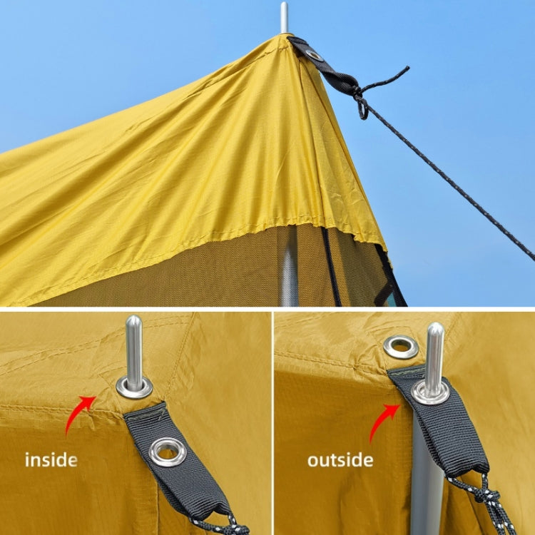 Rear Mosquito Repellent Sun Protection Tent RV Canopy Awning(Military Color)
