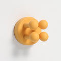 Nail-free Silicone Seamless Paste Hook Toothbrush Storage Rack(Ginger Yellow)