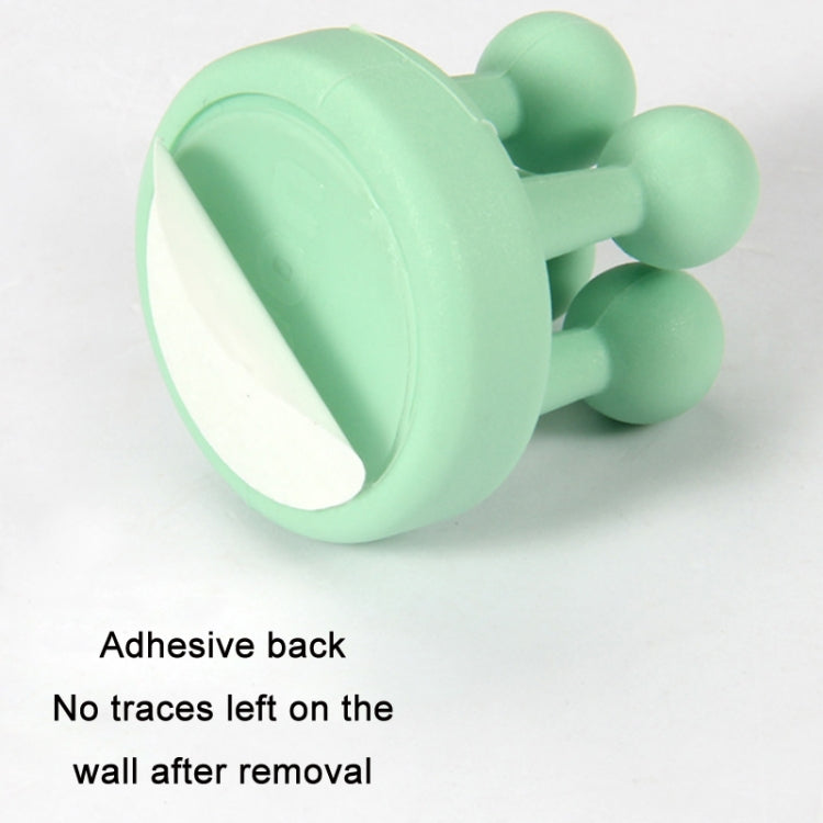 Nail-free Silicone Seamless Paste Hook Toothbrush Storage Rack(Lotus Root Pink)