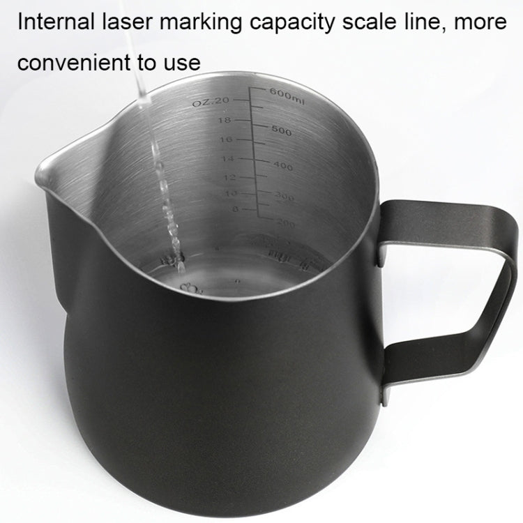 304 Stainless Steel Coffee Pot with Scale, Spec: 350ml (Retro Beak)