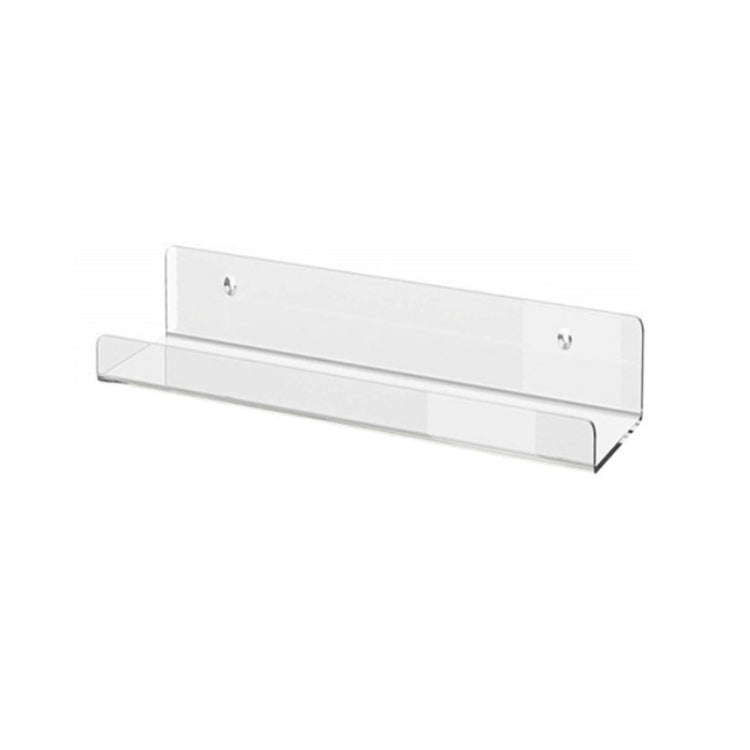 Home Kitchen Office Books Wall Mounted Acrylic Shelf, Specification: 30x10x6cm
