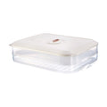 Household Refrigerator Freezer Large Capacity Dumpling Box, Capacity: Two Layers (White)